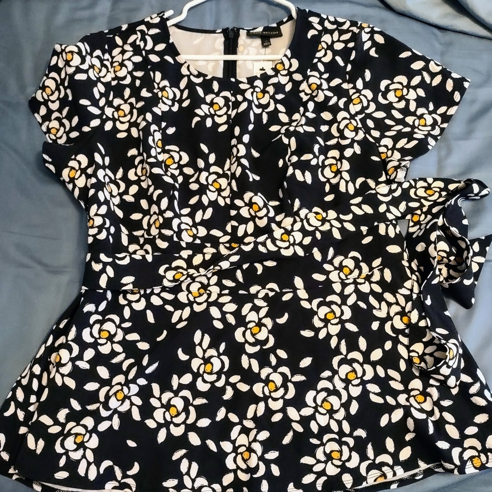 NWT. Lane Bryant Navy Lena Top